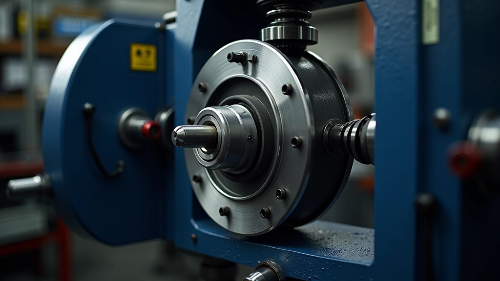 Hub assembly properly positioned and secured in bearing press with alignment tools in place